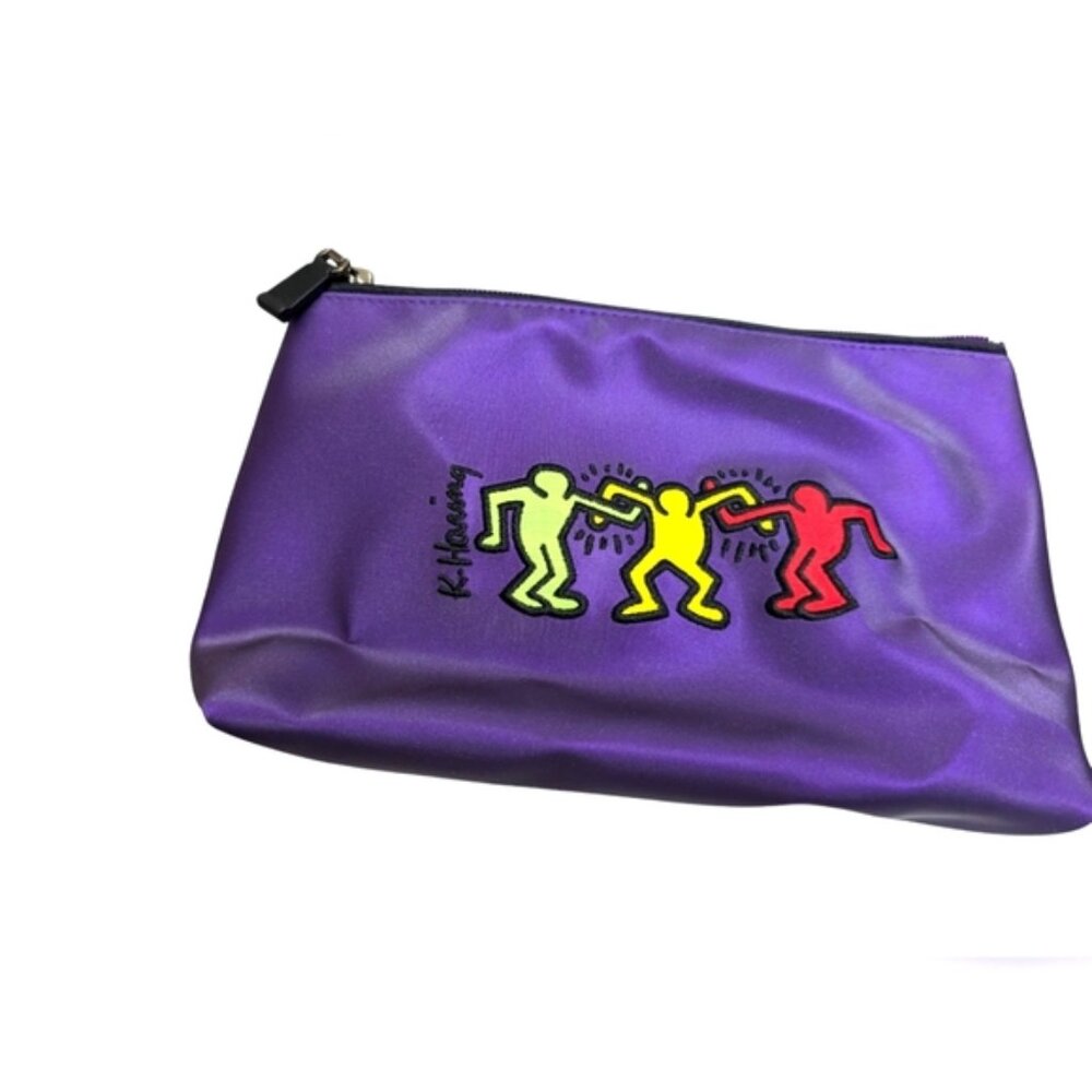 Keith Haring Cosmetic Makeup Toiletry Pouch Bag